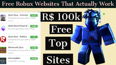 Free Robux Websites That Actually Work 2020 No Human Verification All Quiz Answers - complete survey for robux