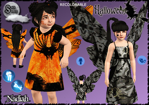 Halloween Costumes, Accessories and Tattoos by Nadiah. Download at SkySims