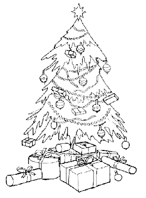 Christmas Tree Coloring Pages for Kids