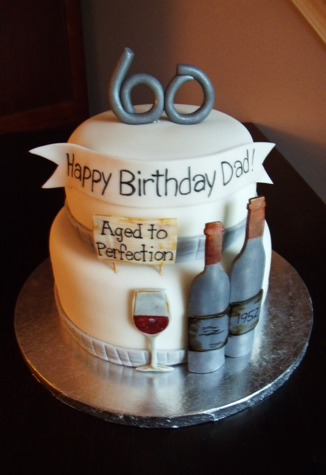 Frog prince: 60th {wine} Birthday Cake~