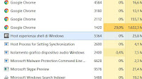 Processo "Host Esperienza Shell di Windows" se usa troppa memoria in Windows 10