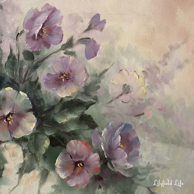 vintage painting flowers