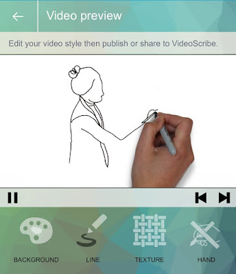 VideoScribe: Video Tulisan di Gambar Tangan Aplikasi Editor Video