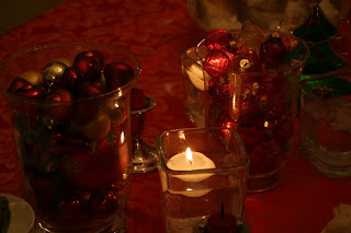 Candles at Christmas time