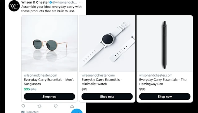 Twitter Dynamic Product Ads: eAskme