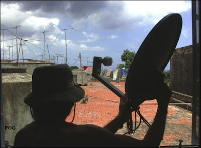 Antenas satelitales en Bolivia