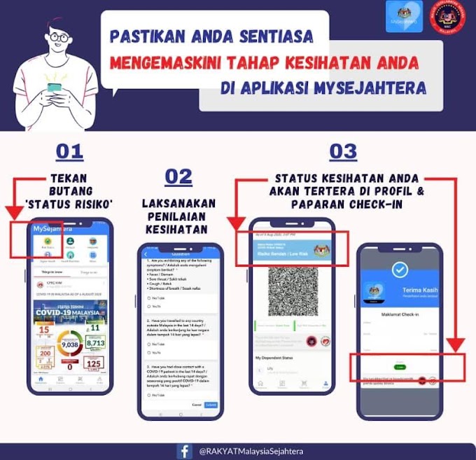 Jangan Lupa Kemaskini Aplikasi MySejahtera Anda