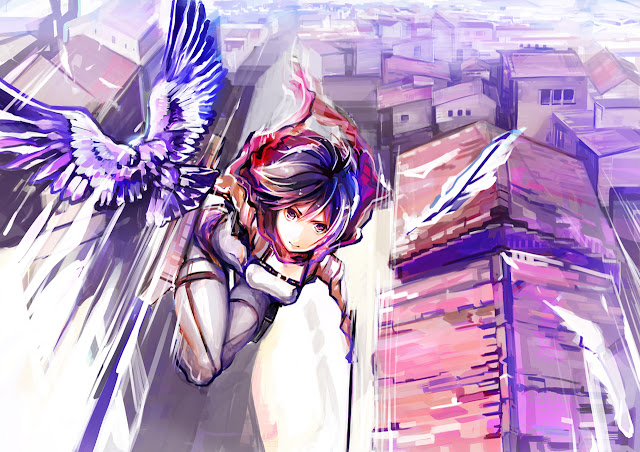   Attack on Titan Shingeki no Kyojin Mikasa Ackerman Anime Girl Bird HD Wallpaper Desktop Background