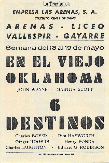 En el Viejo Oklahoma - Programa de Cine - John Wayne - Martha Scott