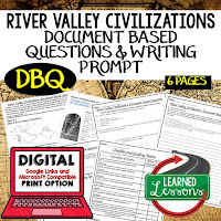 World History River Valley Civilization DBQ, Middle and High School Activities, World History Curriculum