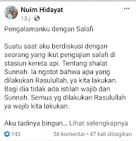 Pengalamanku dengan Salafi