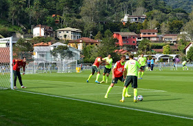 Treino da seleção em Teresópolis