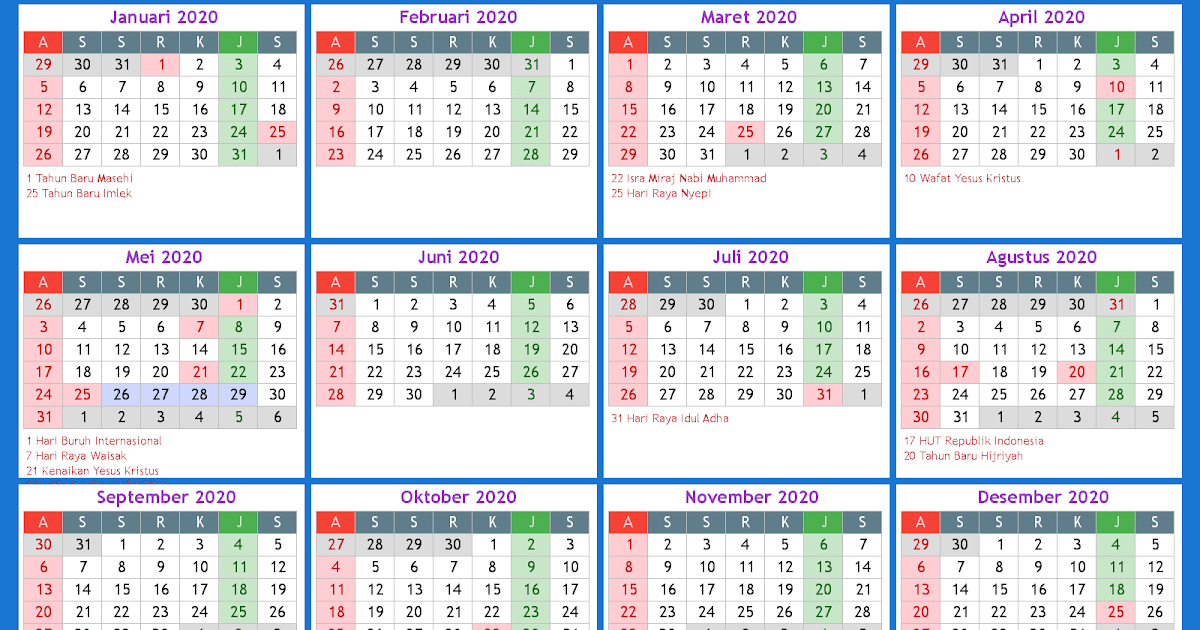 Kalender Indonesia Online 2022