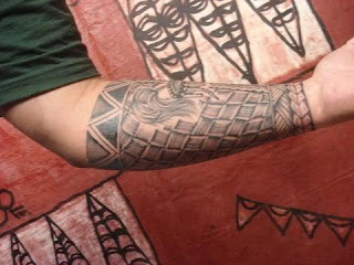 Arm Tribal Samoan Tattoo Design