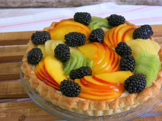 TARTA DE FRUTAS CON CREMA DIPLOMÁTICA