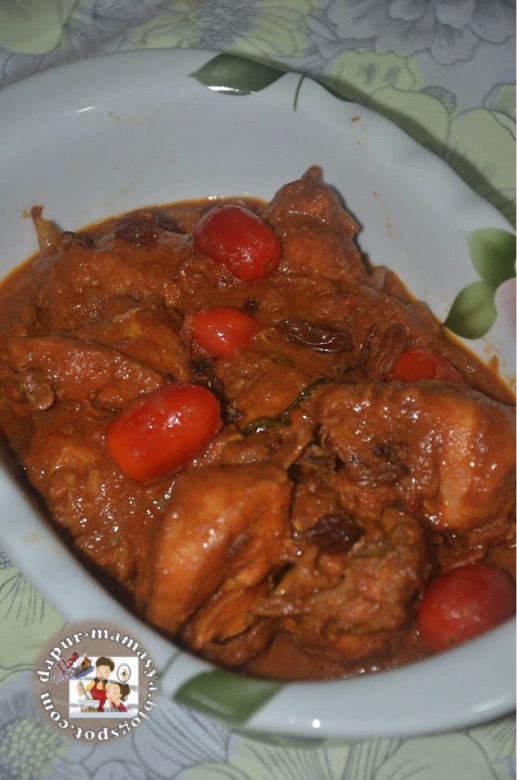 Dapur Mamasya: Ayam Masak Beriani ganding dg Nasi Beriani