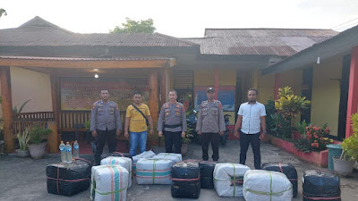 Polres Bangkep Tangkap Ratusan Miras Captikus Dari Bitung ,Di Banggai Laut .