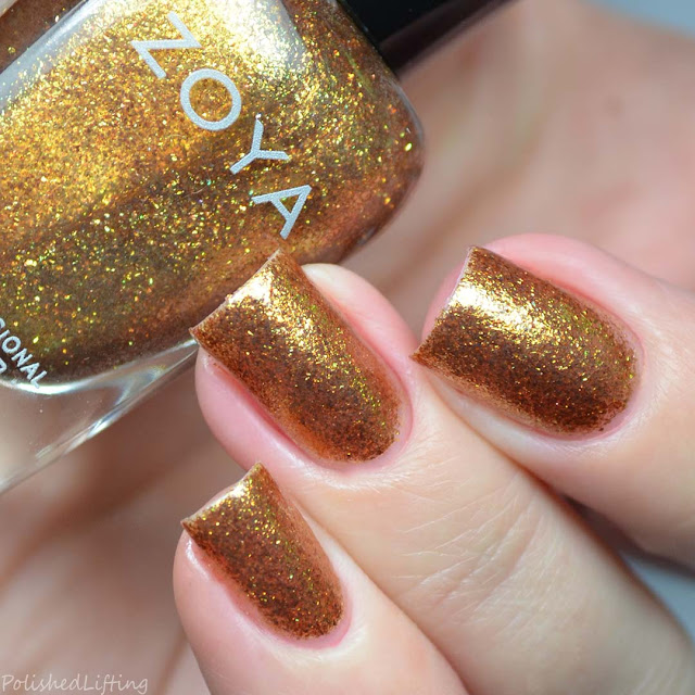 gold foil nail polish