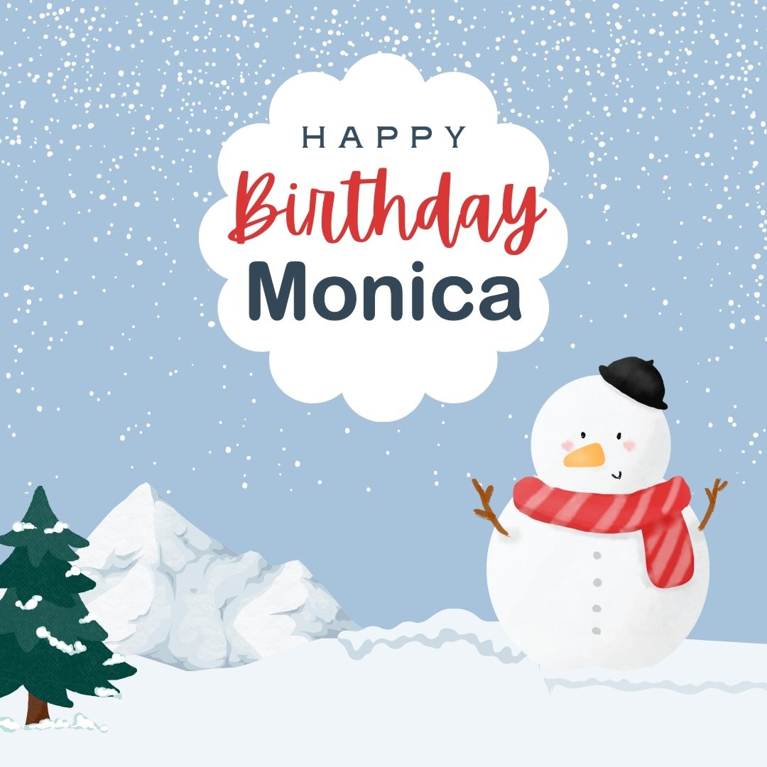 happy birthday monica gif