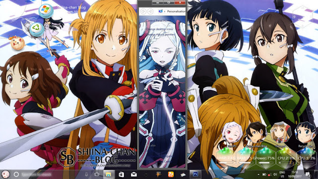 Windows 10 Ver. 1703 Theme Sword Art Online: Ordinal Scale by Enji Riz