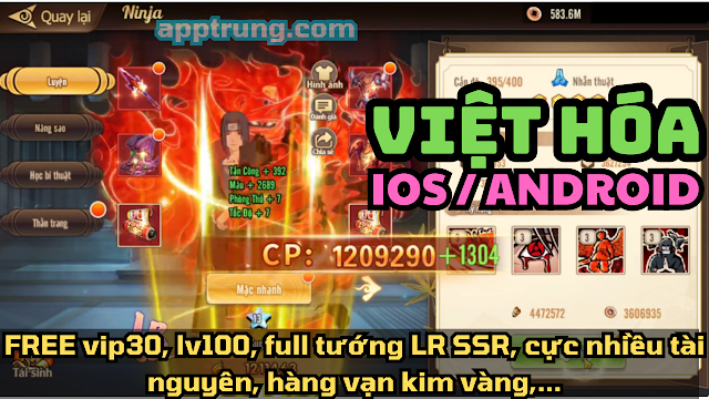 game mobile trung quốc, game trung quốc mobile, game trung quốc hay, Game mobile Trung Quốc Việt hóa Truyền Kỳ Nhẫn Giả