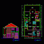 Desain Rumah Tinggal Autocad