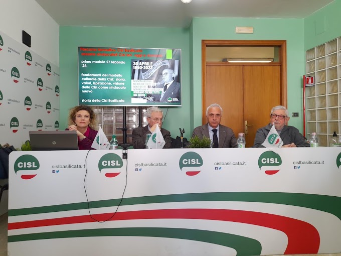 Al via a Potenza un percorso formativo sulla storia e i valori della Cisl