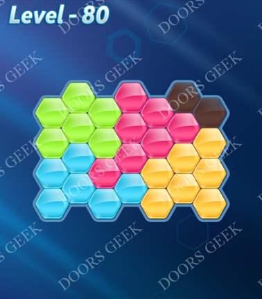 Block! Hexa Puzzle [5 Mania] Level 80 Solution, Cheats, Walkthrough for android, iphone, ipad, ipod