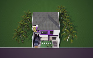 RUMAH MINIMALIS TYPE 150 ( AUTO CAD FILE ) 2 LANTAI