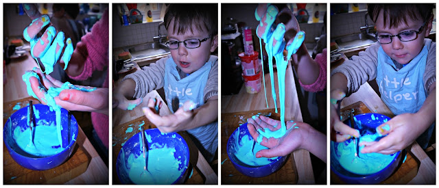 cornflour, messy play