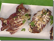 Involtini di radicchio ripieni