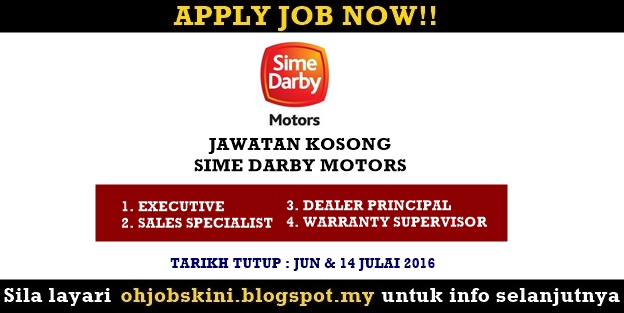 Jawatan Kosong Sime Darby Motors