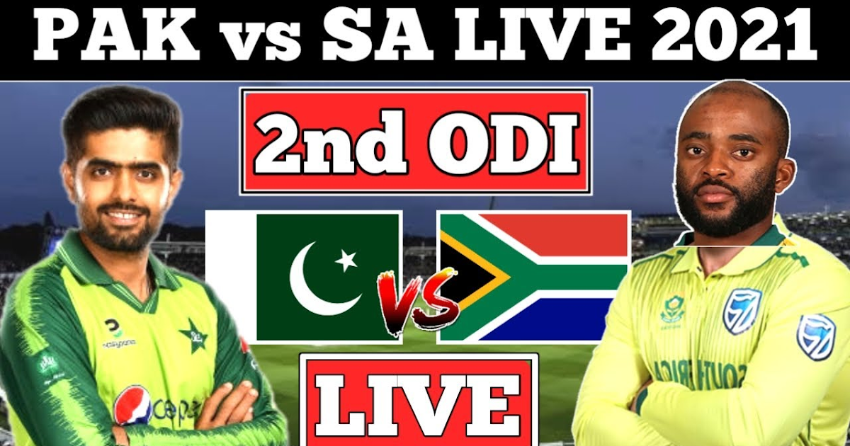 Pakistan Vs South Africa 2nd ODI Live Streaming . Pak vs ...