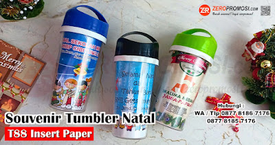 Sedia Hadiah Tumbler T88 Christmas Botol Minum Natal Insert Paper T88