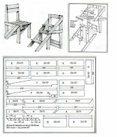 Planos para hacer sillas escaleras en madera