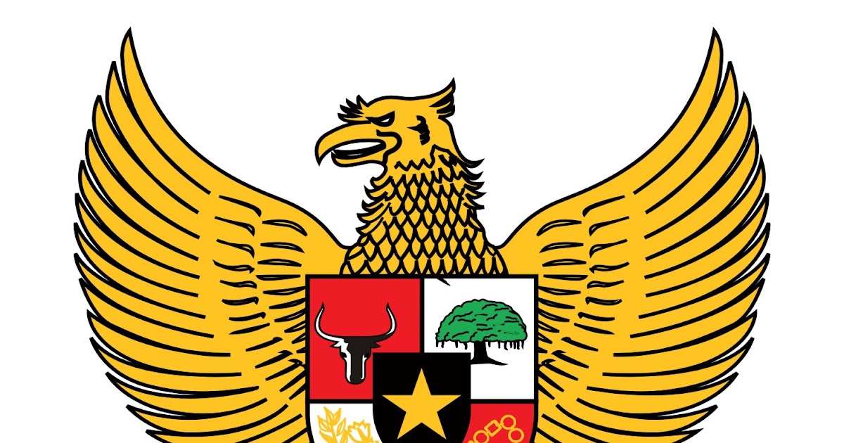 Download logo  Garuda  Pancasila Berwarna Warna Emas  