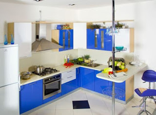 Blue Interior Design Photos for Kitchen