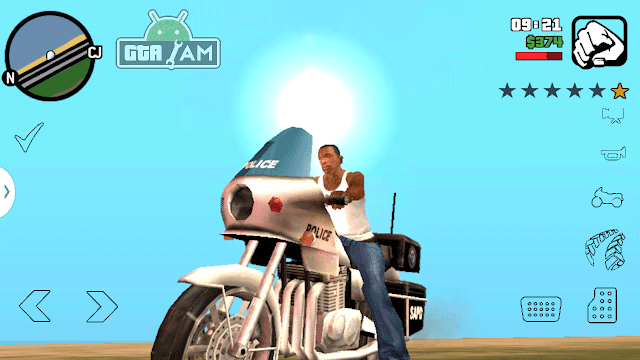 New Black Transparent Buttons for GTA SA Android