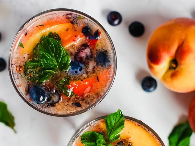 SUMMER BOURBON SANGRIA #healthydrink #easyrecipe