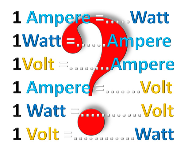 Menghitung Satuan Watt Ampere dan Volt