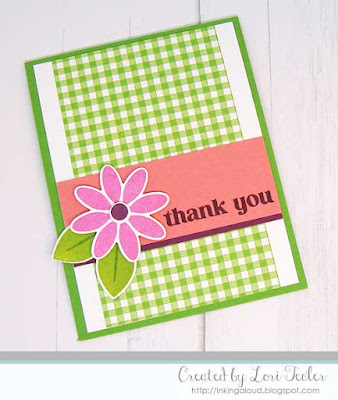 Floral Thank You card-designed by Lori Tecler/Inking Aloud-stamps and dies from Reverse Confetti