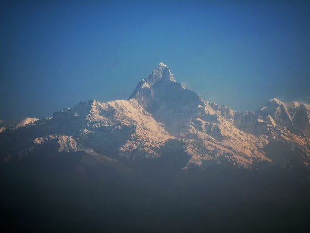 View of mountain in Pokhara