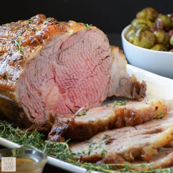 Garlic Crusted Prime Rib Roast by Life Tastes Good