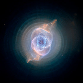 The Cat’s Eye Nebula, as seen by the Hubble Space Telescope. NASA/ESA, public domain