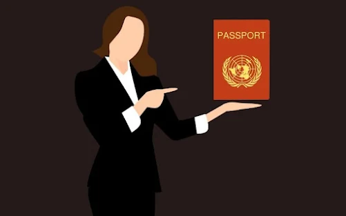 Traveler-pointing-to-passport