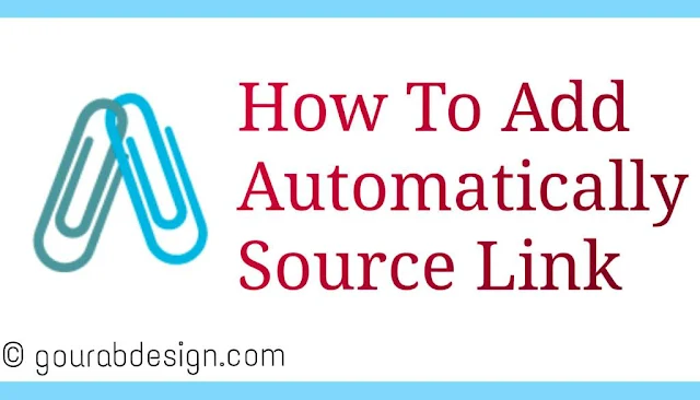 how to automatically add source link