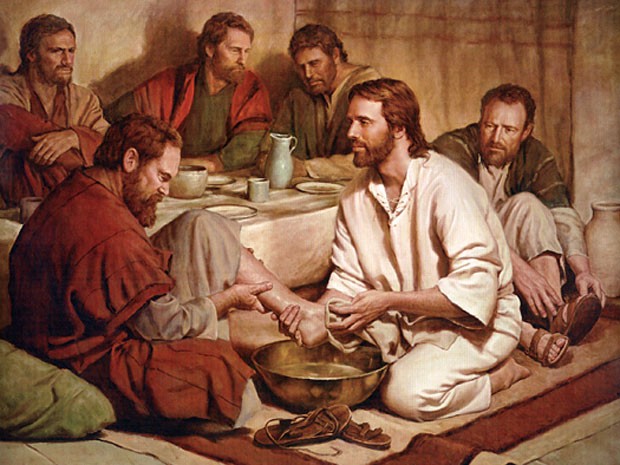 約13：1~17 耶穌為門徒洗腳