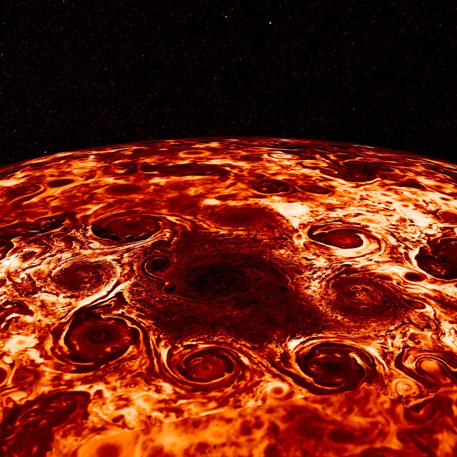Jupiter's north pole seen by Juno spacecraft