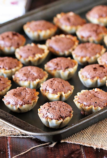 Baked Chocolate Chess Pie Tarts Image