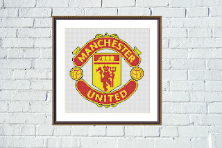 Manchester United cross stitch pattern - Tango Stitch